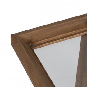 Tavolo aggiuntivo Naturale Vetro Temperato Legno di abete 50 x 38 x 60 cm