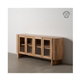 Credenza CREEL Naturale Cristallo Legno di mango 180 x 40 x 80 cm
