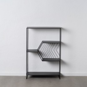 Scaffale Nero Ferro 80 x 35 x 120 cm