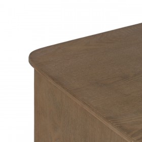 Credenza PAUL Nero Naturale 120 x 41 x 77 cm
