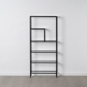 Scaffale Nero Cristallo Ferro 70 x 23 x 161 cm