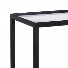 Scaffale Nero Cristallo Ferro 70 x 23 x 161 cm