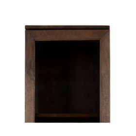 Stand Espositore Marrone Cristallo Legno di mango 40 x 40 x 180 cm