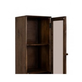 Stand Espositore Marrone Cristallo Legno di mango 40 x 40 x 180 cm