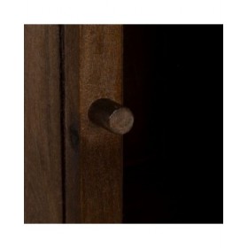 Stand Espositore Marrone Cristallo Legno di mango 40 x 40 x 180 cm