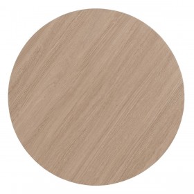Tavolino da Caffè Nero Naturale Ferro Legno MDF 65 x 65 x 37,5 cm