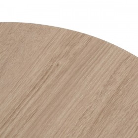 Tavolino da Caffè Nero Naturale Ferro Legno MDF 65 x 65 x 37,5 cm