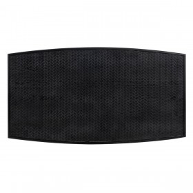 Tavolino da Caffè OSLO Nero Naturale Ferro Legno MDF 109,5 x 60 x 40,5 cm