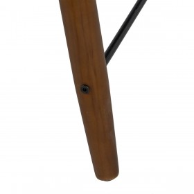 Tavolino da Caffè OSLO Nero Naturale Ferro Legno MDF 109,5 x 60 x 40,5 cm