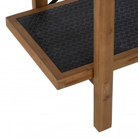 Scaffale OSLO Nero Naturale Ferro 107 x 40 x 80 cm