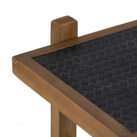 Scaffale OSLO Nero Naturale Ferro 107 x 40 x 80 cm