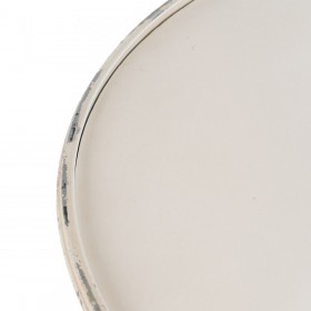 Tavolino Aggiuntivo Crema Ferro 80 x 80 x 75 cm