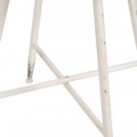 Tavolino Aggiuntivo Crema Ferro 80 x 80 x 75 cm