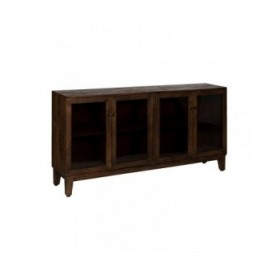 Credenza Marrone Cristallo Legno di mango 180 x 35 x 87 cm