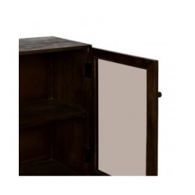 Credenza Marrone Cristallo Legno di mango 180 x 35 x 87 cm
