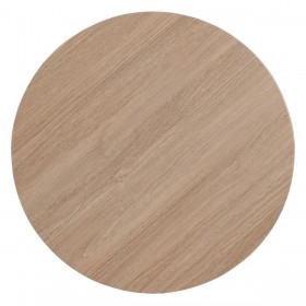 Tavolino da Caffè Nero Naturale Ferro Legno MDF 50 x 50 x 45 cm