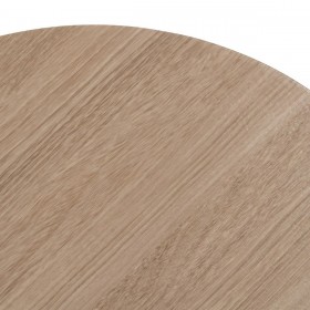 Tavolino da Caffè Nero Naturale Ferro Legno MDF 50 x 50 x 45 cm