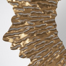Specchio da parete Dorato Cristallo Ferro 75 x 5 x 75 cm