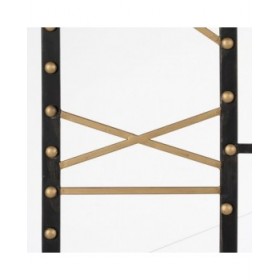 Orologio da Parete Nero Dorato Ferro 80 x 3,5 x 80 cm