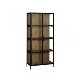 Stand Espositore Nero Naturale 80 x 38 x 180 cm
