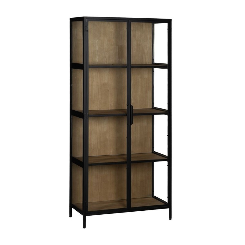 Stand Espositore Nero Naturale 80 x 38 x 180 cm