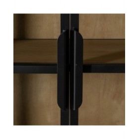 Stand Espositore Nero Naturale 80 x 38 x 180 cm