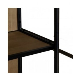 Stand Espositore Nero Naturale 80 x 38 x 180 cm