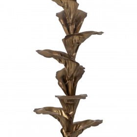 Portacandele Dorato Ferro 11,5 x 11,5 x 40 cm