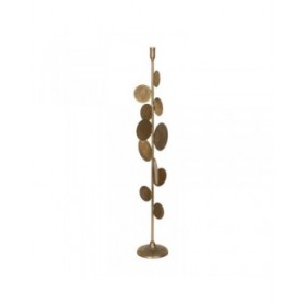 Portacandele Dorato Ferro 20,5 x 20,5 x 88,5 cm
