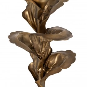 Portacandele Dorato Ferro 9,5 x 9,5 x 21 cm