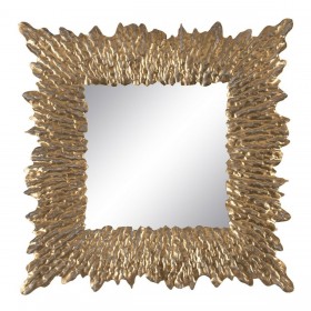 Specchio da parete Dorato Cristallo Ferro 74 x 7,5 x 74 cm
