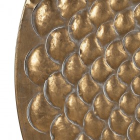 Specchio da parete Dorato Cristallo Ferro 100 x 3 x 100 cm