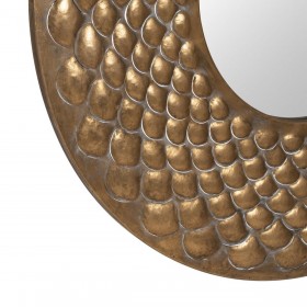 Specchio da parete Dorato Cristallo Ferro 81 x 3 x 81 cm
