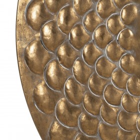 Specchio da parete Dorato Cristallo Ferro 81 x 3 x 81 cm