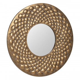 Specchio da parete Dorato Cristallo Ferro 81 x 3 x 81 cm