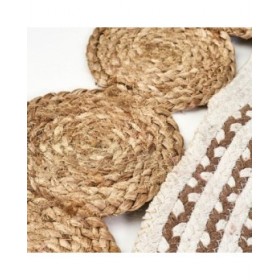 Tappeto NATUR V Bianco Naturale 90 x 90 x 1 cm
