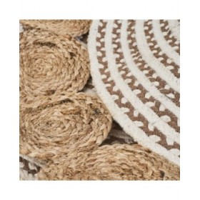 Tappeto NATUR V Bianco Naturale 90 x 90 x 1 cm