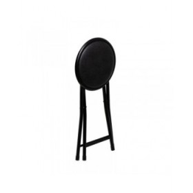 Sgabello Nero Poliuretano PVC Ferro 30 x 30 x 45 cm