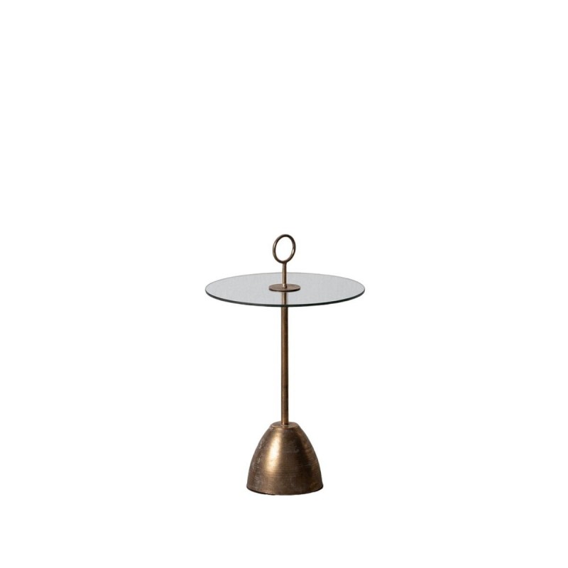 Tavolo aggiuntivo Dorato Cristallo Ferro 40 x 40 x 66 cm
