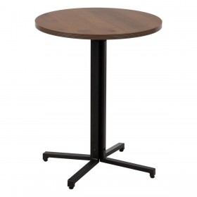 Tavolo Nero Naturale Legno MDF 60 x 60 x 75 cm