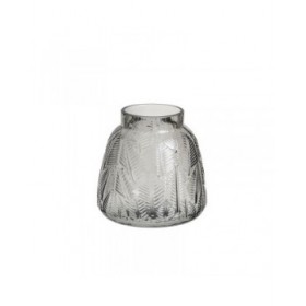 Vaso Grigio Vetro 15 x 15 x 15 cm