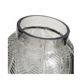 Vaso Grigio Vetro 15 x 15 x 15 cm