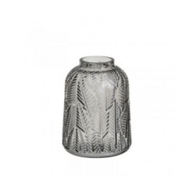 Vaso Grigio Vetro 15 x 15 x 20 cm