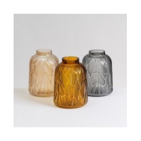 Vaso Ambra Vetro 15 x 15 x 20 cm