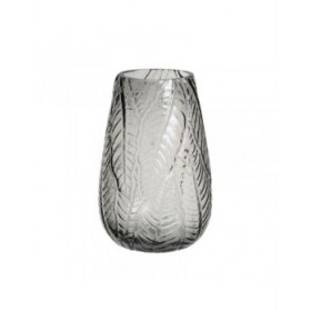 Vaso Grigio Vetro 17 x 17 x 26 cm