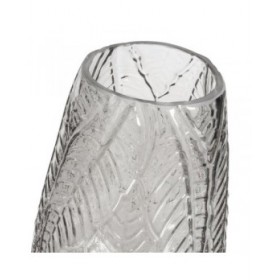 Vaso Grigio Vetro 17 x 17 x 26 cm