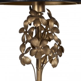 Lampada da Terra Nero Dorato 30 x 30 x 168 cm
