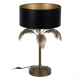 Lampada da tavolo Nero Dorato 220 -240 V 45 x 45 x 76 cm