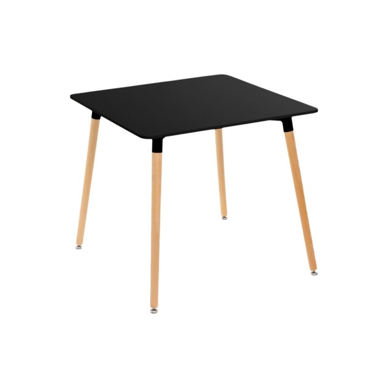 Tavolo Nero Naturale 80 x 80 x 75 cm