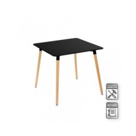 Tavolo Nero Naturale 80 x 80 x 75 cm